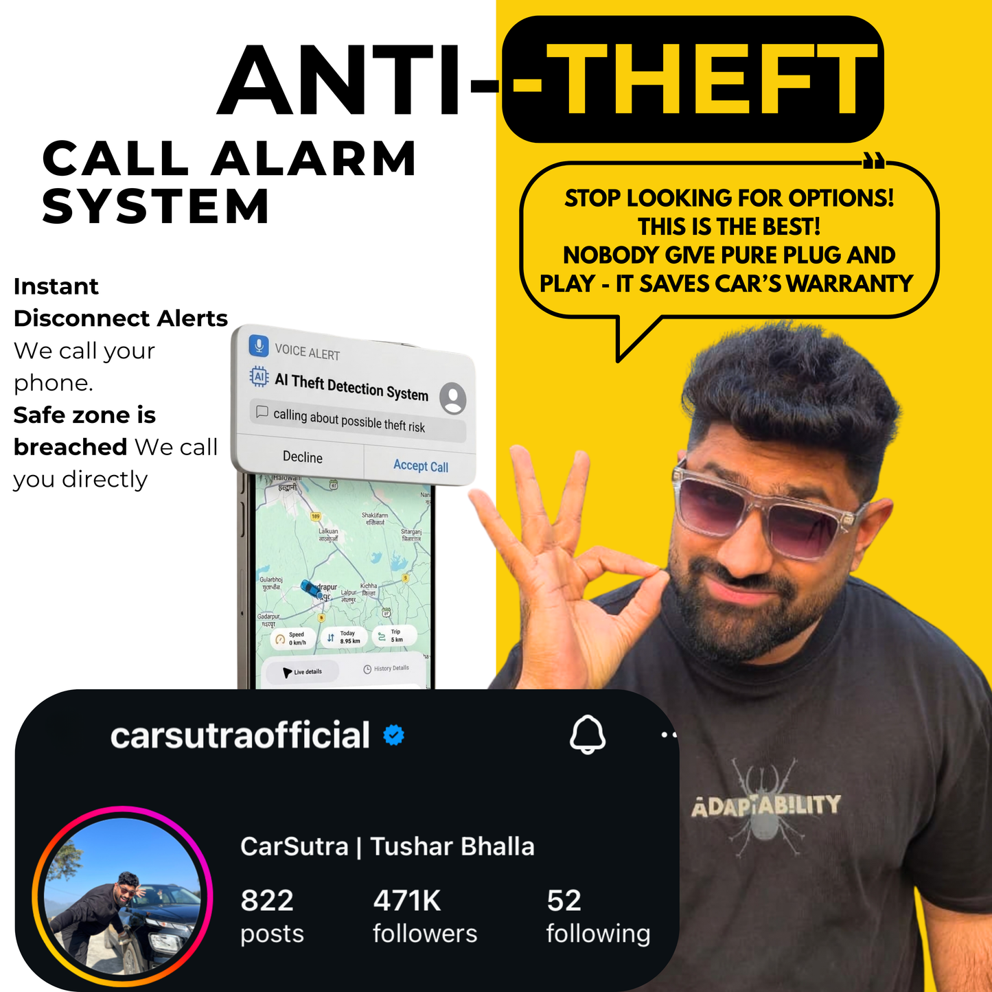 DontTouch™ Chowkidar for Bike