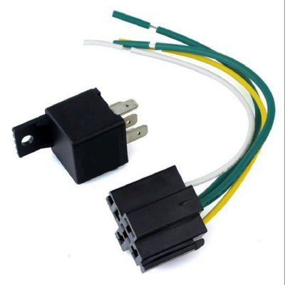 Heavy-Duty 12V Automotive Relay Kit - Universal Engine Stop/Immobilizer for Cars & Motorcycles